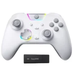 EasySMX X05Pro Multiplatform Wireless Gaming Controller with Quiet Button - White