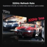 KOORUI G2721E - 27" 2K QHD 320Hz HDR400 IPS Gaming Monitor - Image 2