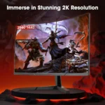 Koorui 27E6QCA - 27" 2K QHD 180Hz 1ms Adaptive Sync Curved Gaming Monitor - Image 4