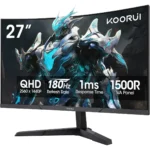 Koorui 27E6QCA - 27 2K QHD 180Hz 1ms Adaptive Sync Curved Gaming Monitor