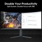 Koorui 34E6UC - 34" 180Hz UWQHD Ultrawide FreeSync Premium 1000R Curved Gaming Monitor - Image 3