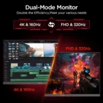 Koorui G2741L - 27" Dual-Mode (4K UHD 160Hz & 1080P FHD 320Hz) 1ms IPS HDR400 Gaming Monitor - Image 2