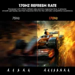 Koorui G3221SC - 32" 2K QHD 170Hz Adaptive Sync 1500R Curved Gaming Monitor - Image 3