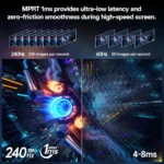 Koorui G3441XC - 34" 240Hz 1ms UWQHD Adaptive Sync 1500R Curved Gaming Monitor - Image 5