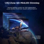 Koorui S2741LM - 27" Dual-Mode (4K UHD 160Hz & 1080P FHD 320Hz) 1ms QD-Mini-LED IPS HDR1400 Gaming Monitor with 90W USB-C - Image 4