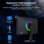 Koorui S2741LM - 27" Dual-Mode (4K UHD 160Hz & 1080P FHD 320Hz) 1ms QD-Mini-LED IPS HDR1400 Gaming Monitor with 90W USB-C - Image 6