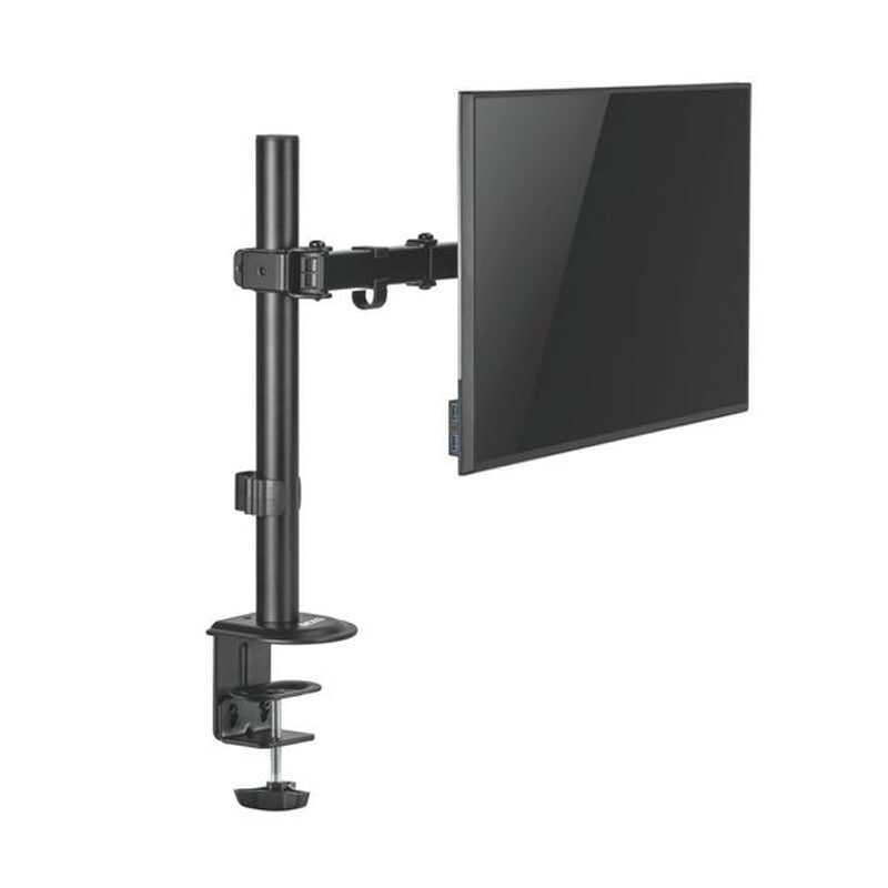 MXG BMA-12P Single Monitor Steel Articulating Monitor Arm – Matte Black