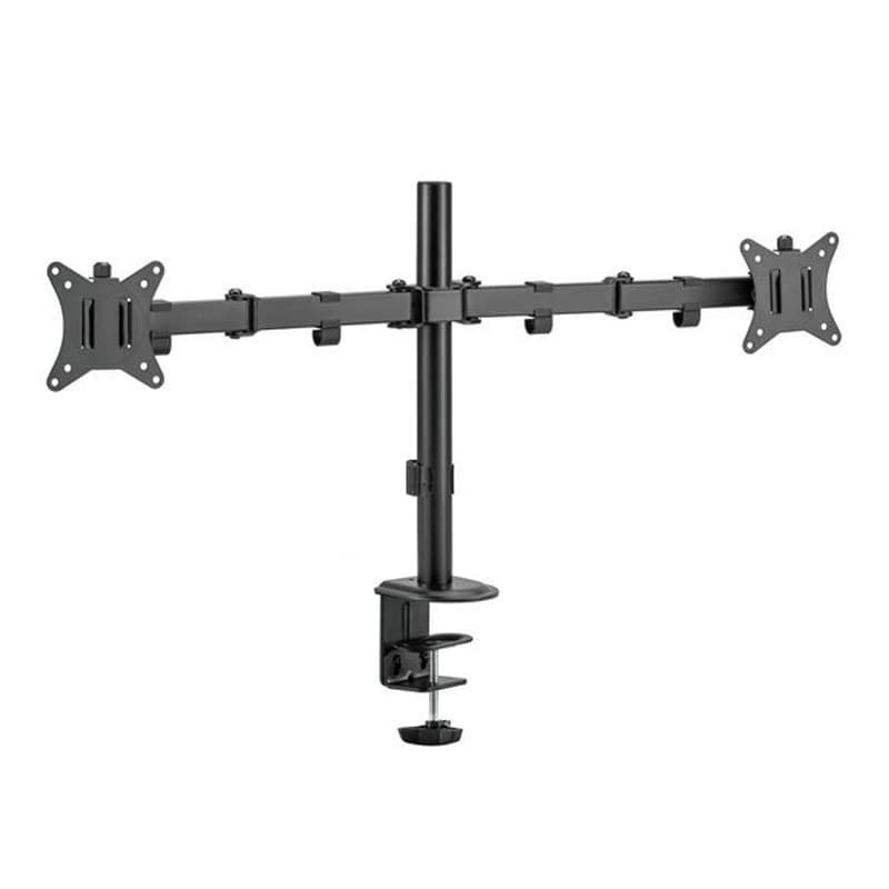 MXG BMA-24P Dual Monitor Steel Articulating Monitor Arm – Matte Black