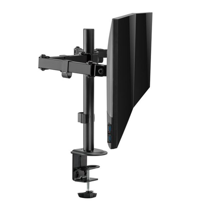 MXG BMA-24P Dual Monitor Steel Articulating Monitor Arm – Matte Black