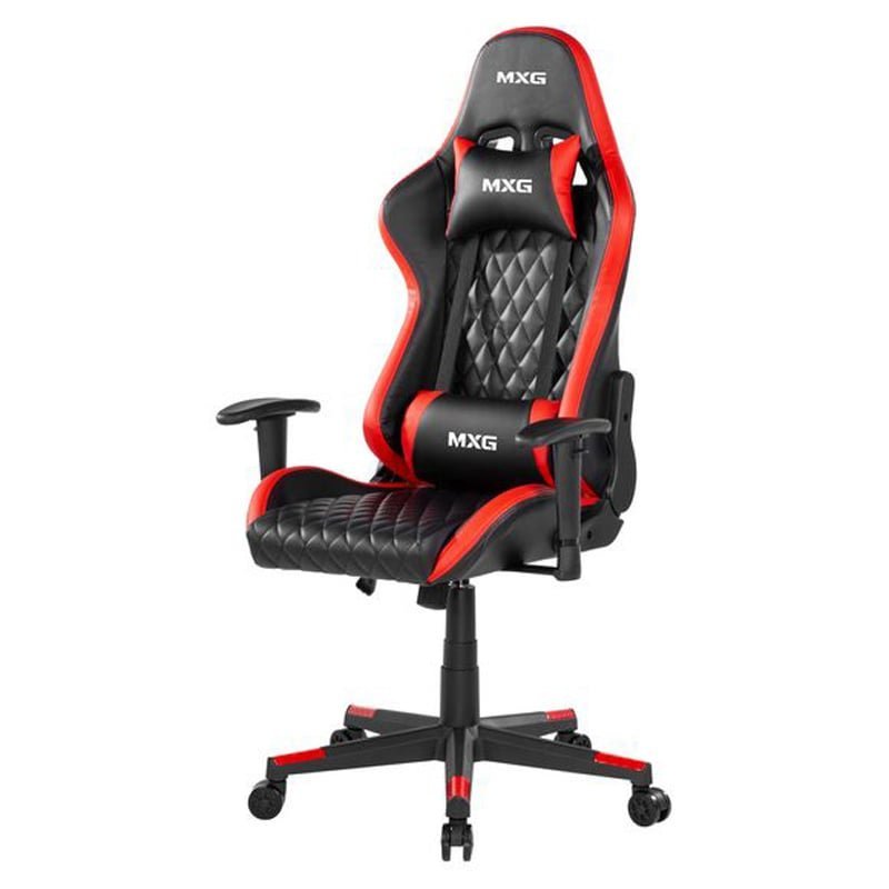 MXG GCH-01 Large Diamond Quilted PU Gaming Chair – Red