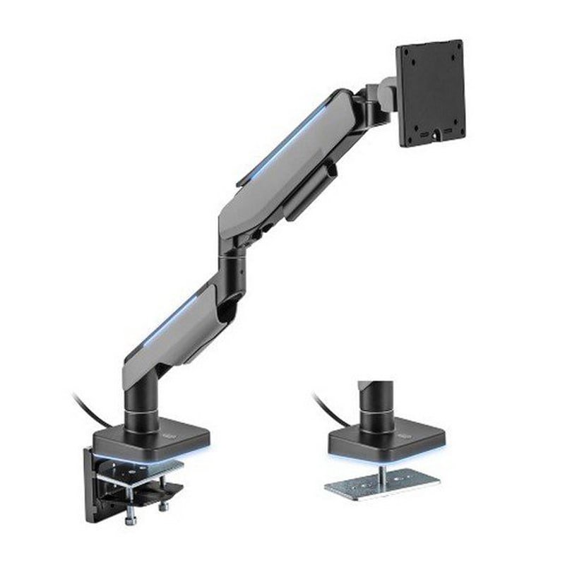 MXG HMA-12R-B Heavy Duty RGB Gaming Monitor Arm – Matte Gray