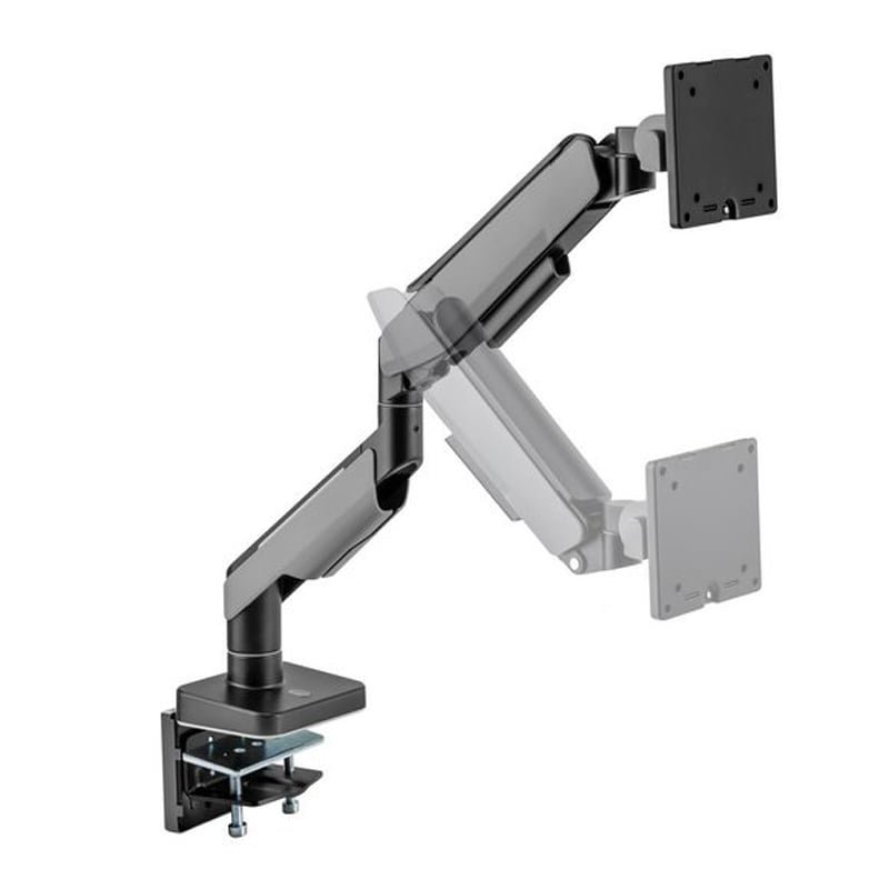 MXG HMA-12R-B Heavy Duty RGB Gaming Monitor Arm – Matte Gray