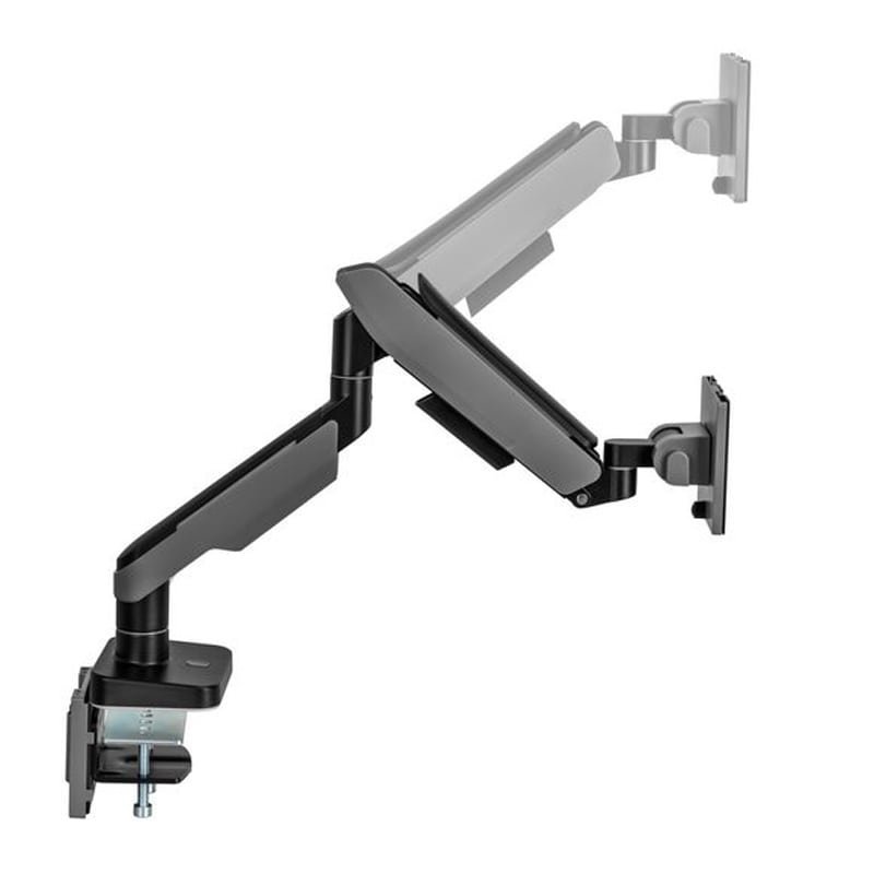 MXG HMA-12R-B Heavy Duty RGB Gaming Monitor Arm – Matte Gray
