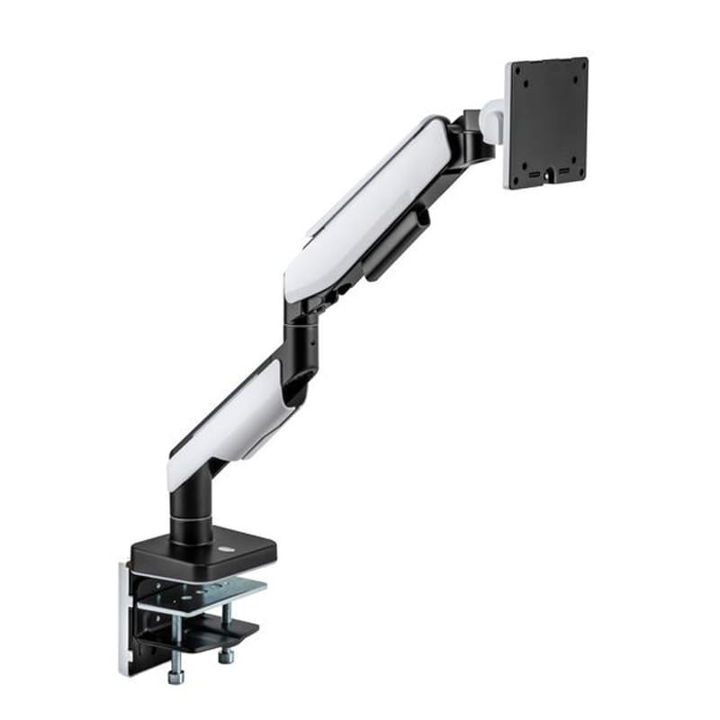 MXG HMA-12R Heavy Duty RGB Gaming Monitor Arm – Matte White