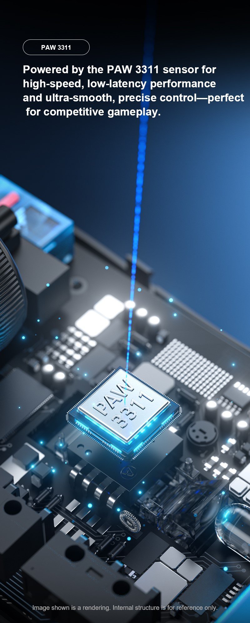 Aula Sc380Pro Wireless Gaming Mouse - White - Image 3