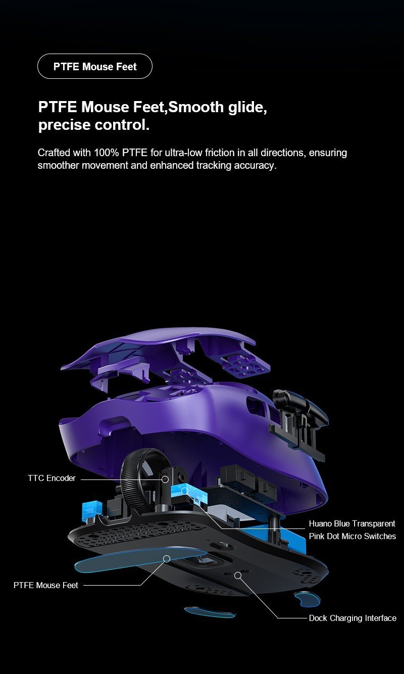 Aula Sc380Pro Wireless Gaming Mouse - White - Image 5