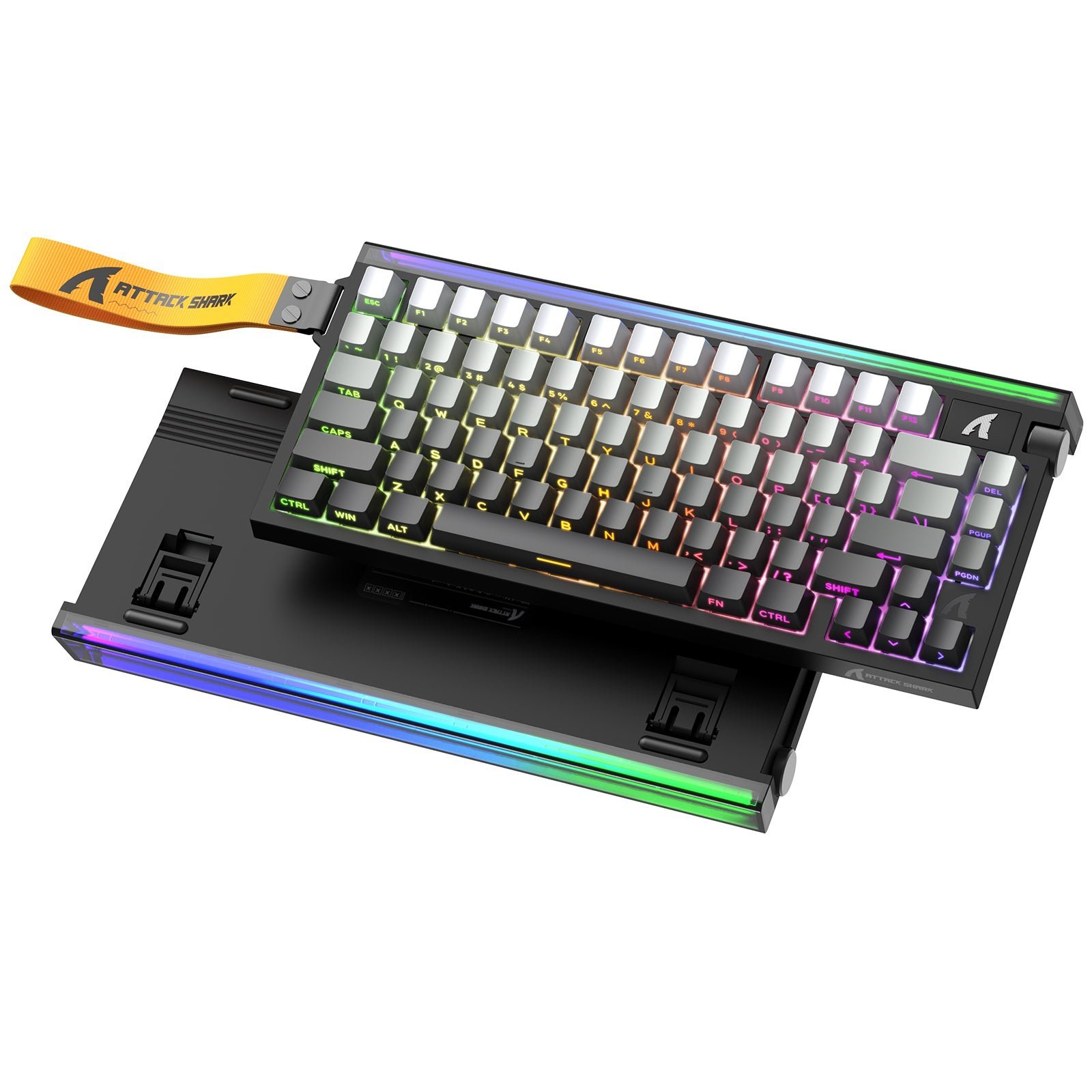 Attack Shark R85 HE Rapid Trigger Magnetic Switch with Custom Lightbox Keyboard Gradient Black