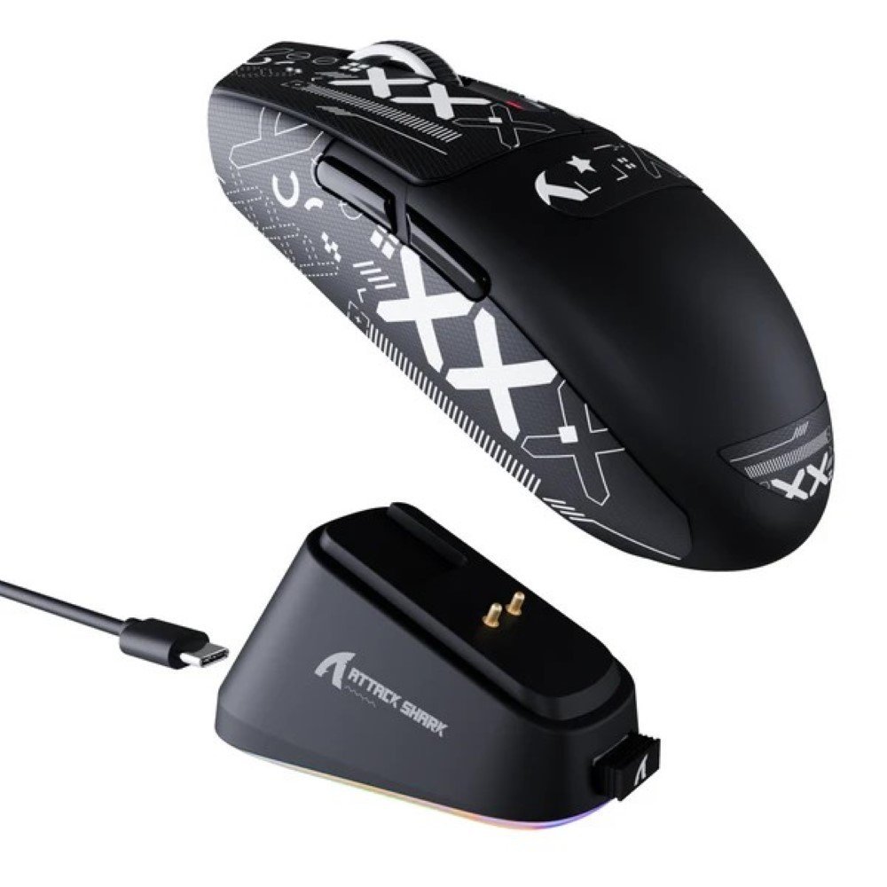 Attack Shark G3 PRO TRI Mode Wireless Gaming Mouse - Black - Image 2