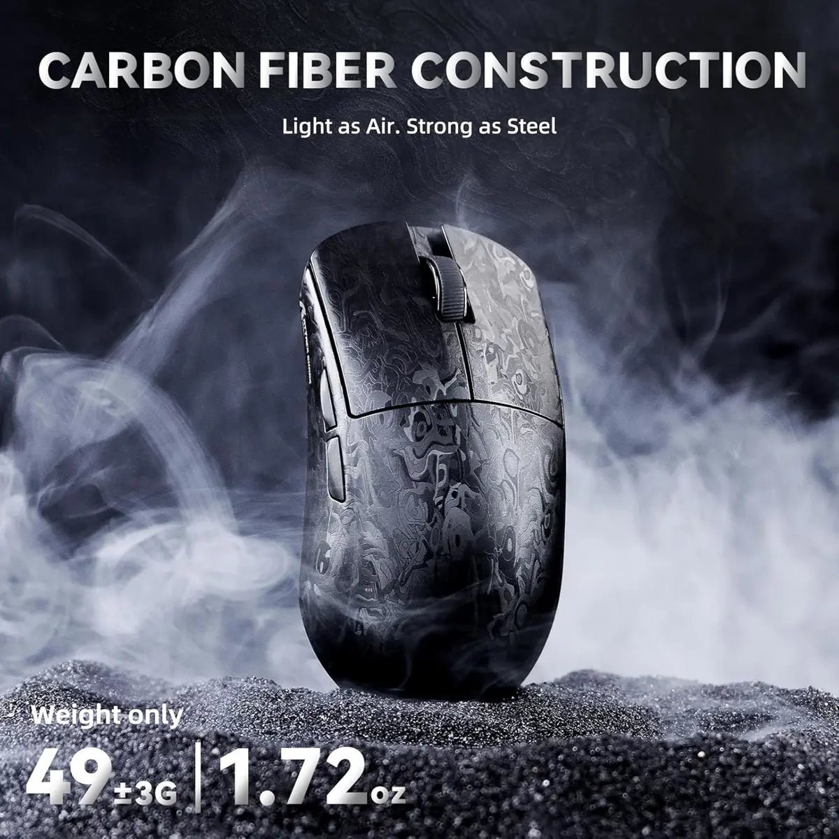 Attack Shark R11 Ultra 8K Carbon Fiber Wireless Gaming Mouse - Weave Black - Image 8