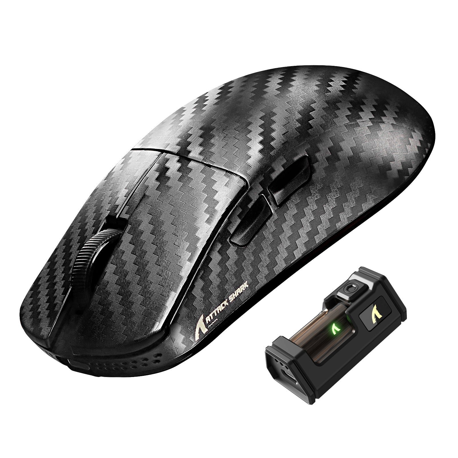 Attack Shark R11 Ultra 8K Carbon Fiber Wireless Gaming Mouse - Weave Black