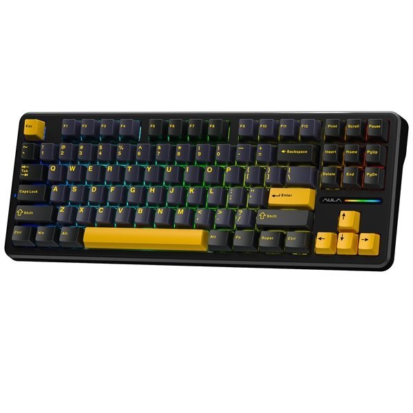 Aula F87 Wireless Mechanical Keyboard - Thunder Black