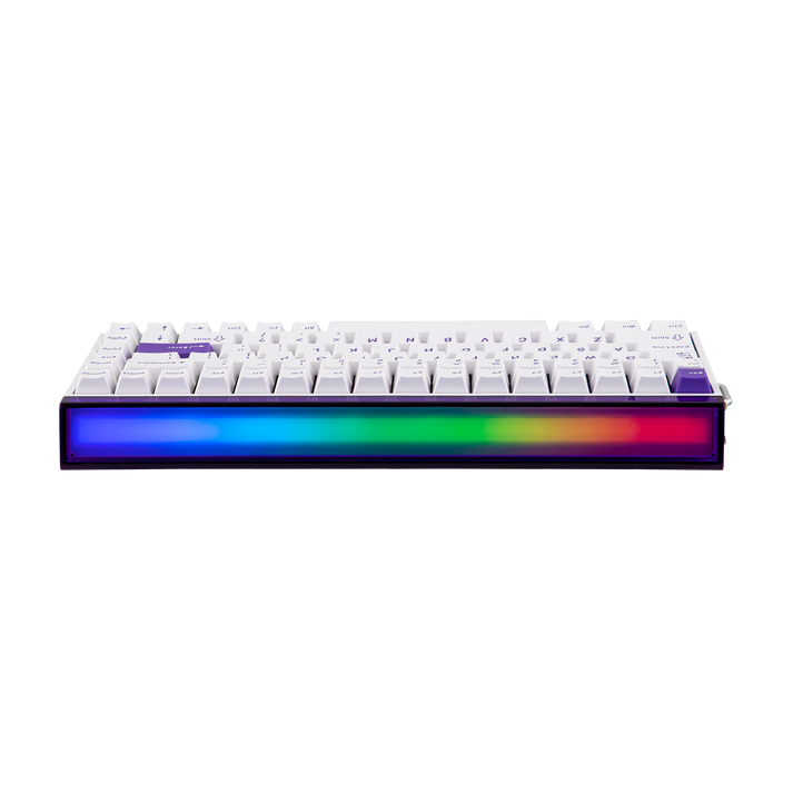 Aula Hero 84 HE Wired Magnetic Keyboard - Black King Switch - Purple and White - Image 2