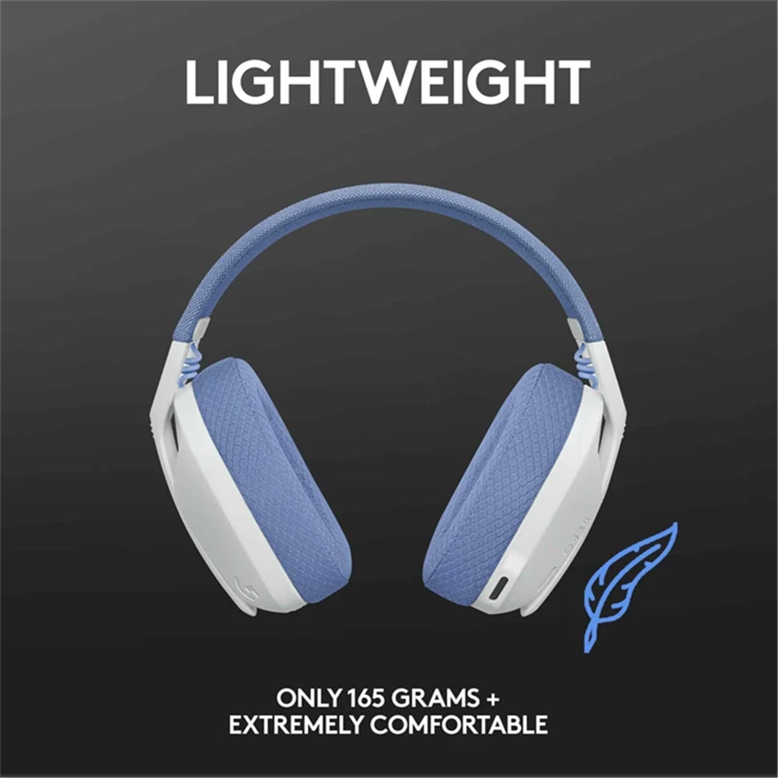 Logitech G G435 Wireless Gaming Headset – White