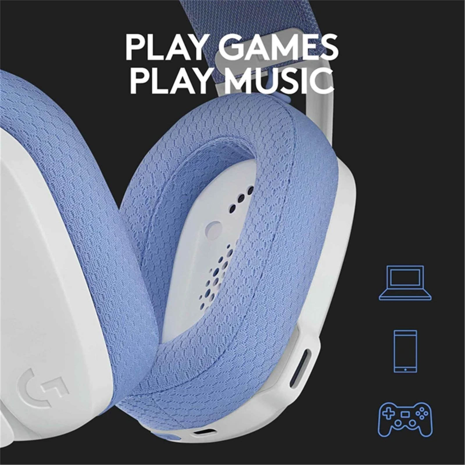 Logitech G G335 Gaming HeadsLogitech G G435 Wireless Gaming Headset – Whiteet White
