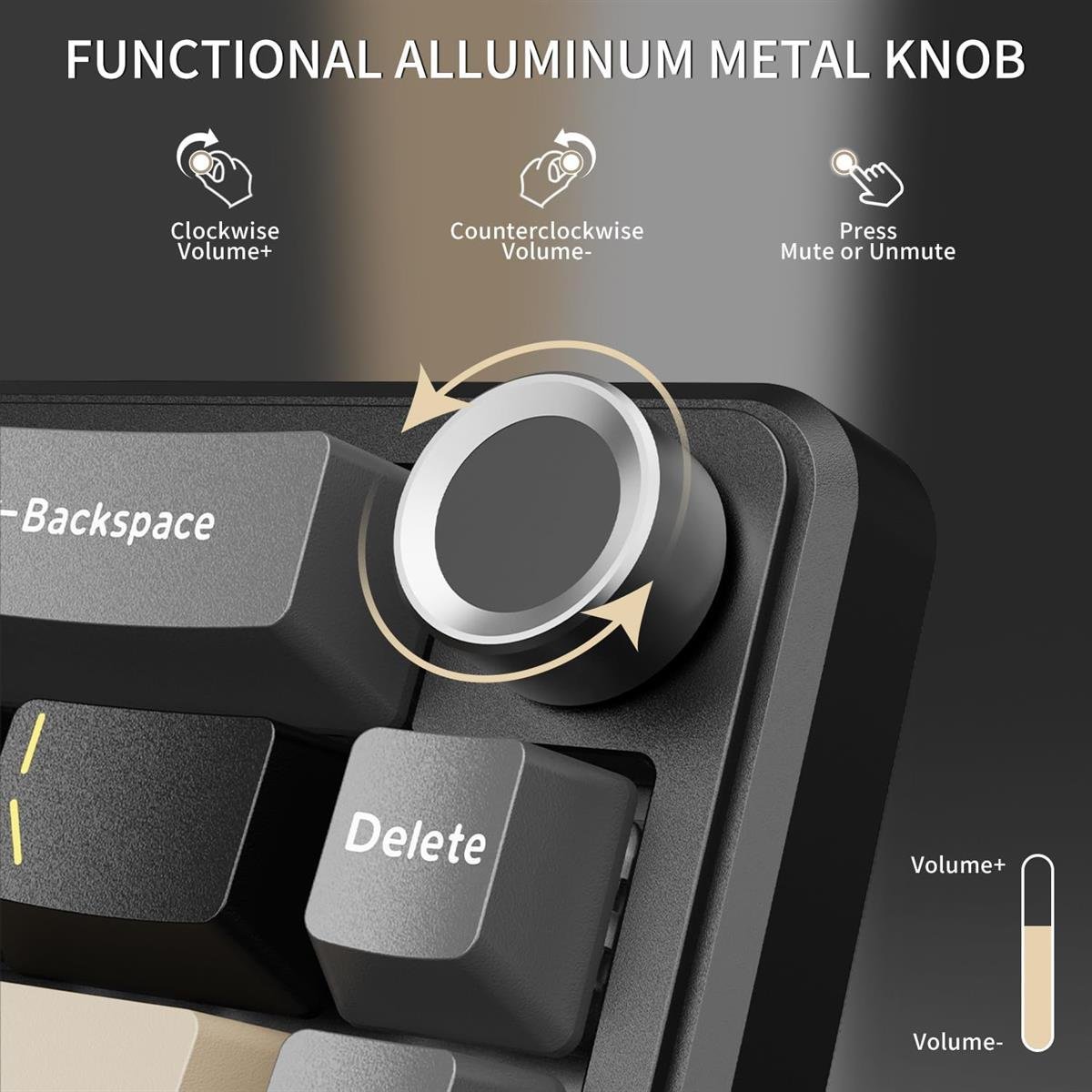 Attack Shark X66 Wireless Mechanical Gaming Keyboard Starry Black - Image 3