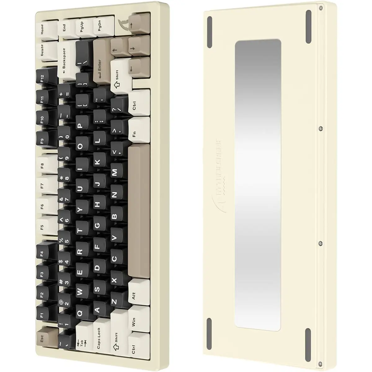 Attack Shark X75 Aluminum CNC Wireless Mechanical Gaming Keyboard Cheese White