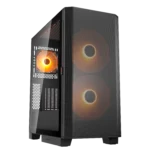 Cougar Airface Flo RGB Mid-Tower ATX Case with 3 ARGB Fans - Black