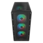 Cougar Airface Pure RGB Compact Mid-Tower ATX Case with 4 Auto RGB Fans - Black - Image 4