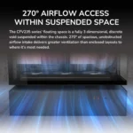 Cougar CFV235 RGB Free-Floating Mid-Tower ATX Case with 3 ARGB Fans - White - Image 6