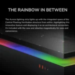 Cougar CFV235 RGB Free-Floating Mid-Tower ATX Case with 3 ARGB Fans - White - Image 8