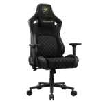 Cougar Defensor Woven Fabric Gaming Chair with 4D Folding Armrests - Black - Image 2