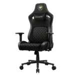 Cougar Defensor Woven Fabric Gaming Chair with 4D Folding Armrests - Black - Image 3