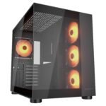 Cougar FV150 RGB Mid-Tower ATX Case with 4 ARGB Fans - Black