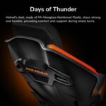 Cougar Hotrod Ergonomic and Comfortable Gaming Chair with Head and Lumbar Support - Black/Orange - Image 4