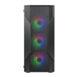 Cougar MX110 RGB Mid-Tower ATX Case with 3 Auto-RGB Fans - Black - Image 2
