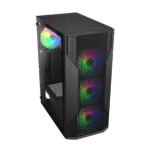 Cougar MX110 RGB Mid-Tower ATX Case with 3 Auto-RGB Fans - Black - Image 3