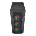 Cougar MX110 RGB Mid-Tower ATX Case with 3 Auto-RGB Fans - Black - Image 4