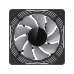 GameMax FN12A-C8I-R 120mm Reverse Blade ARGB Case Fan - Black - Image 4