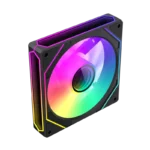 GameMax FN12A-S8I-R 120mm Reverse Blade ARGB Fan - Black