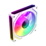 GameMax FN12A-S8I-RW 120mm Reverse Blade ARGB Case Fan - White