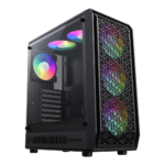 GameMax Forge AB Mid-Tower ATX Case with 6 ARGB Fans - Black - Image 2