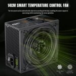 GameMax GP 550B - 550W 80 PLUS Bronze ATX Power Supply - Black - Image 3