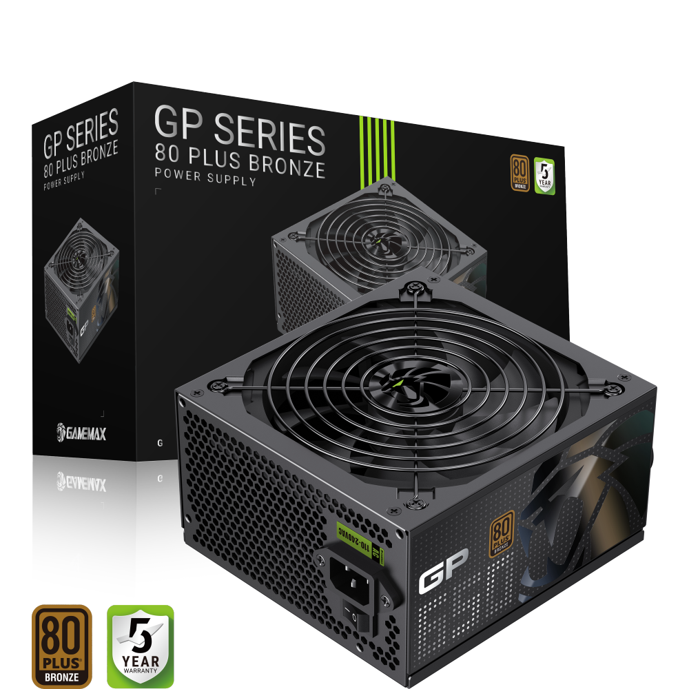 Alimentation PC Gamemax 650W 80+ Bronze - Non Modulaire - Occasion Très Bon état