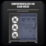 GameMax Hype-A Mid-Tower ATX Fishtank Case with 4 PWM ARGB Fans - Black - Image 5