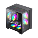 GameMax Infinity Mini Micro-ATX Case (Without Fans) - Black - Image 3