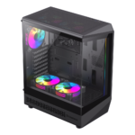 GameMax Vista COC AB Mid-Tower ATX Case with 5 ARGB Fans - Black - Image 3
